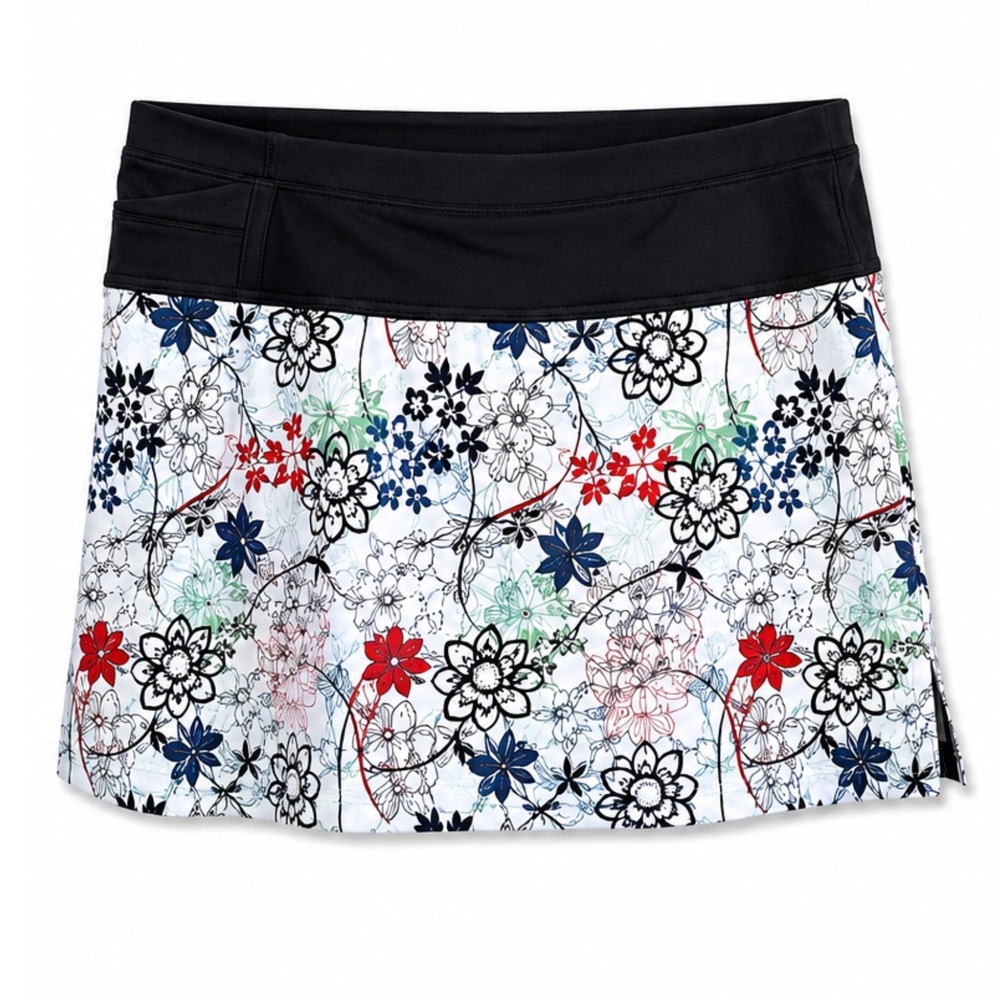 Stonewear Designs Skipper Skort Womens XL Floral Athletic Tennis Golf Pickleball